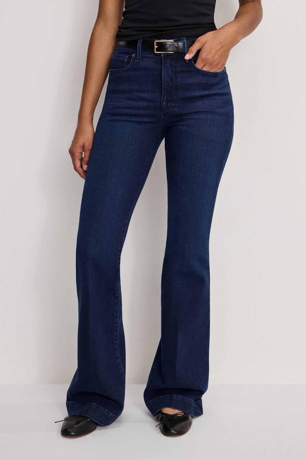 GOOD LEGS FLARE COMPRESSION JEANS | INDIGO1150