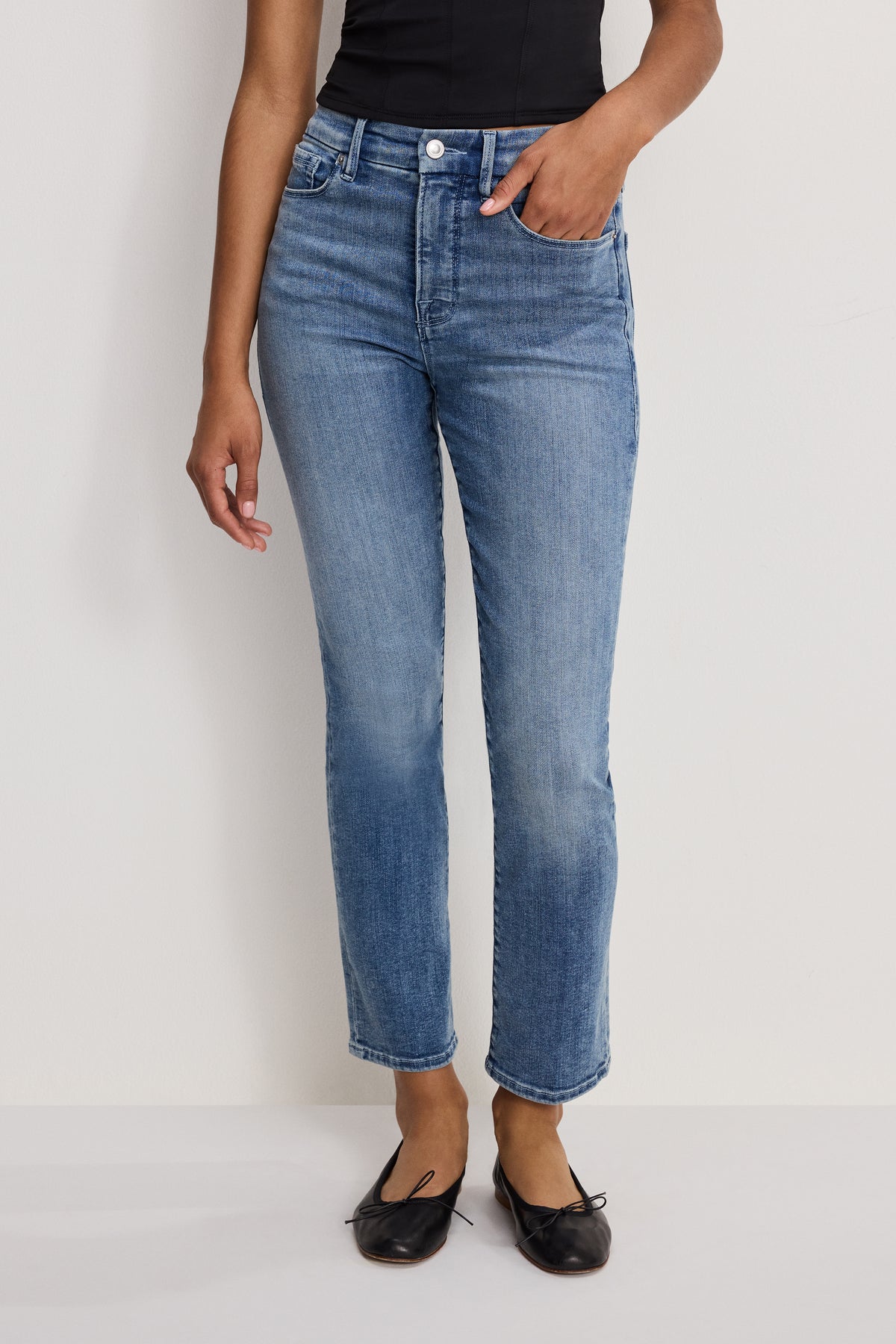 GOOD LEGS STRAIGHT JEANS | INDIGO1154