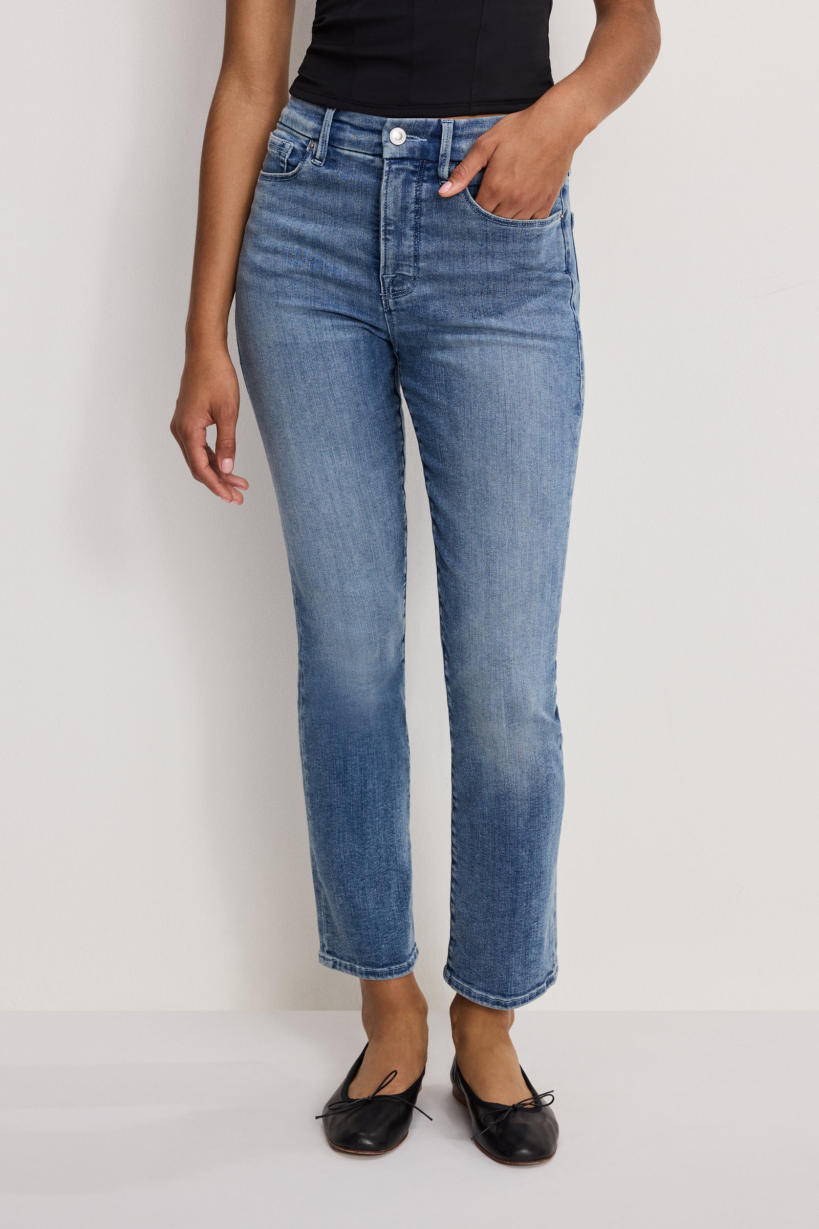 GOOD LEGS STRAIGHT JEANS | INDIGO1154