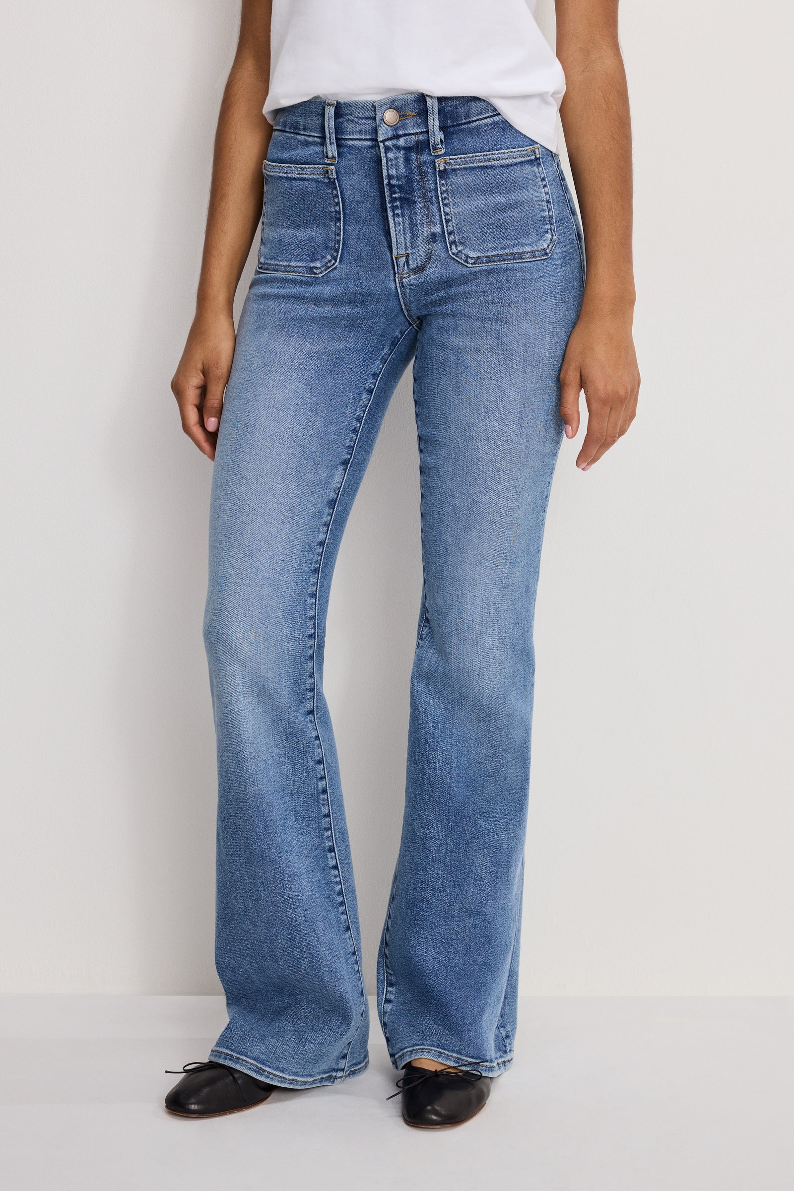 GOOD LEGS FLARE JEANS | INDIGO1149