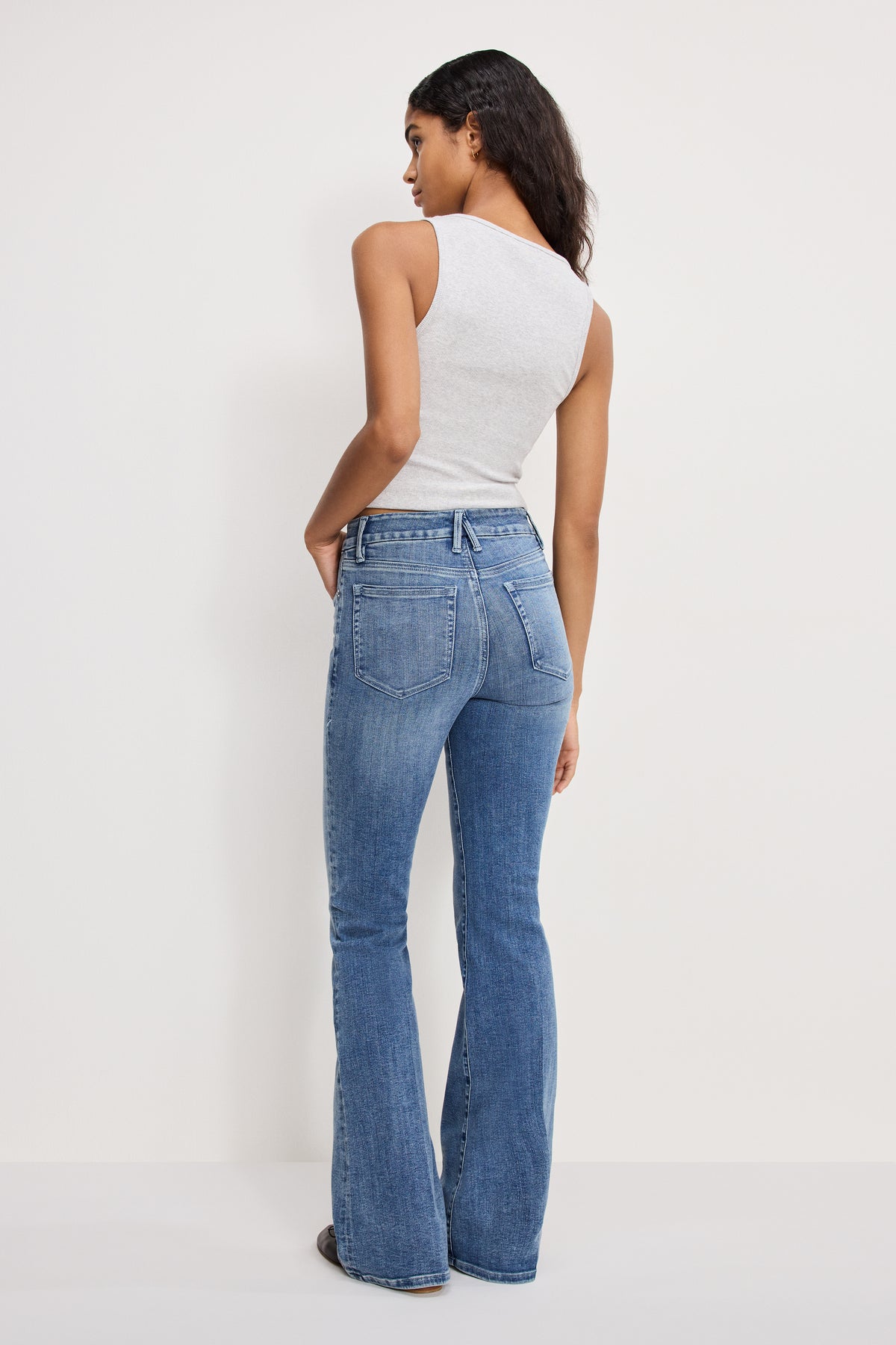 GOOD LEGS FLARE JEANS | INDIGO1154