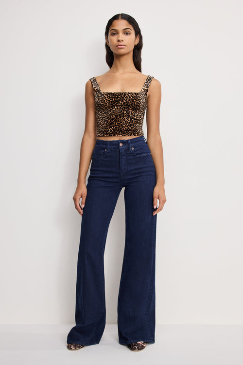 GOOD WAIST PALAZZO JEANS | INDIGO1153