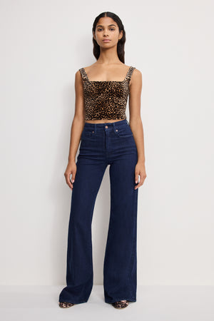GOOD WAIST PALAZZO JEANS | INDIGO1153