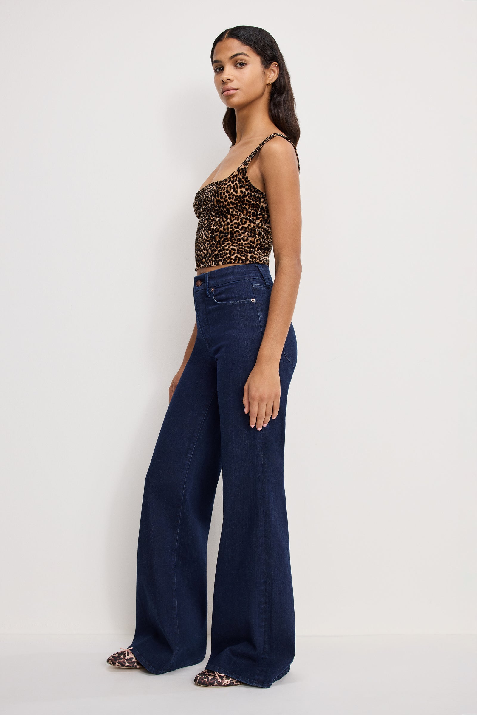 GOOD PETITE PALAZZO JEANS | INDIGO1153
