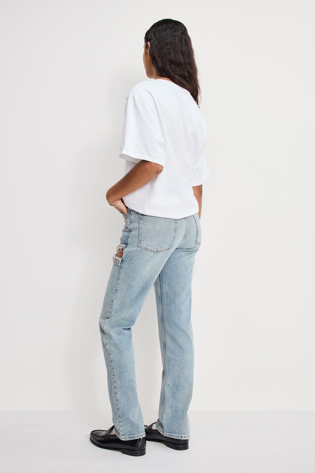 GOOD ICON STRAIGHT DIAMOND JEANS | INDIGO357