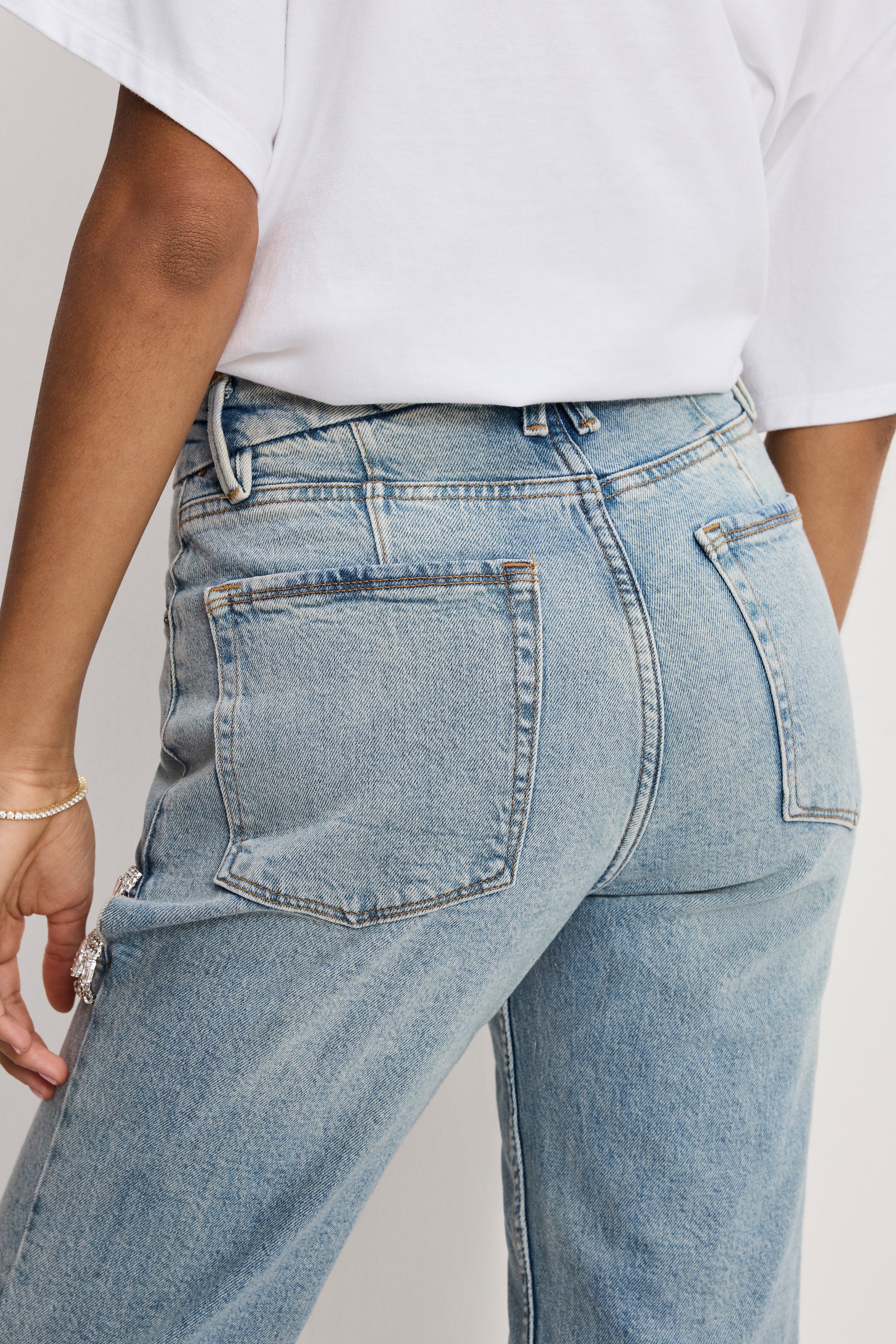 GOOD ICON STRAIGHT DIAMOND JEANS | INDIGO357 – GOOD AMERICAN
