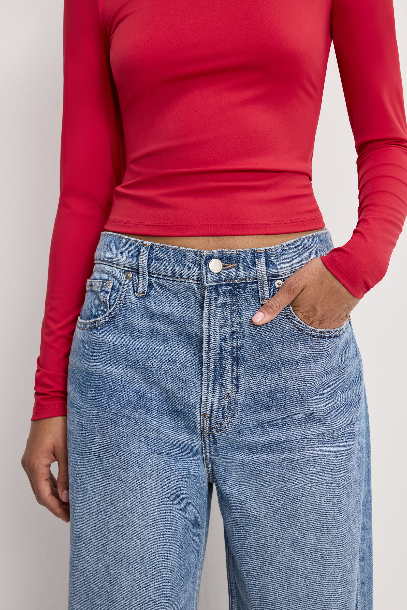 GOOD LOW RISE BAGGY JEANS | INDIGO1279