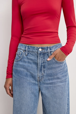 GOOD LOW RISE BAGGY JEANS | INDIGO1279