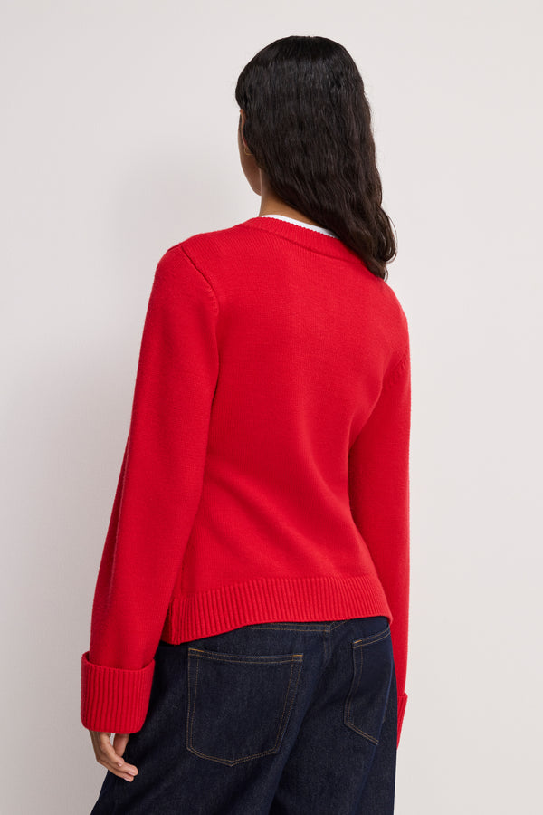 BUTTON FRONT KNIT CARDIGAN | CHILI001