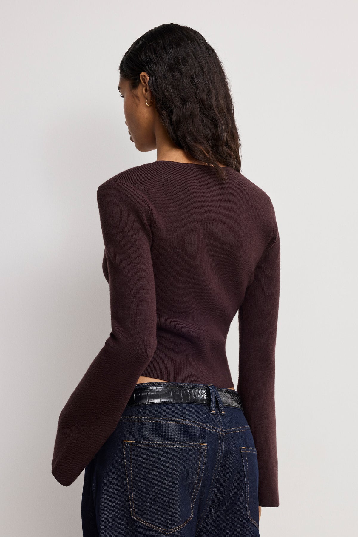 BELL SLEEVE KNIT CARDIGAN | BARK003