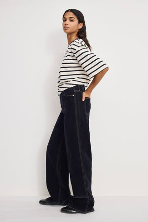 GOOD SKATE FLOCKED DENIM JEANS | INDIGO939