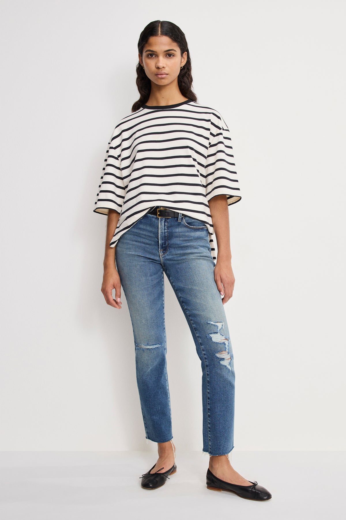 SOFT TECH GOOD LEGS STRAIGHT JEANS | INDIGO1077