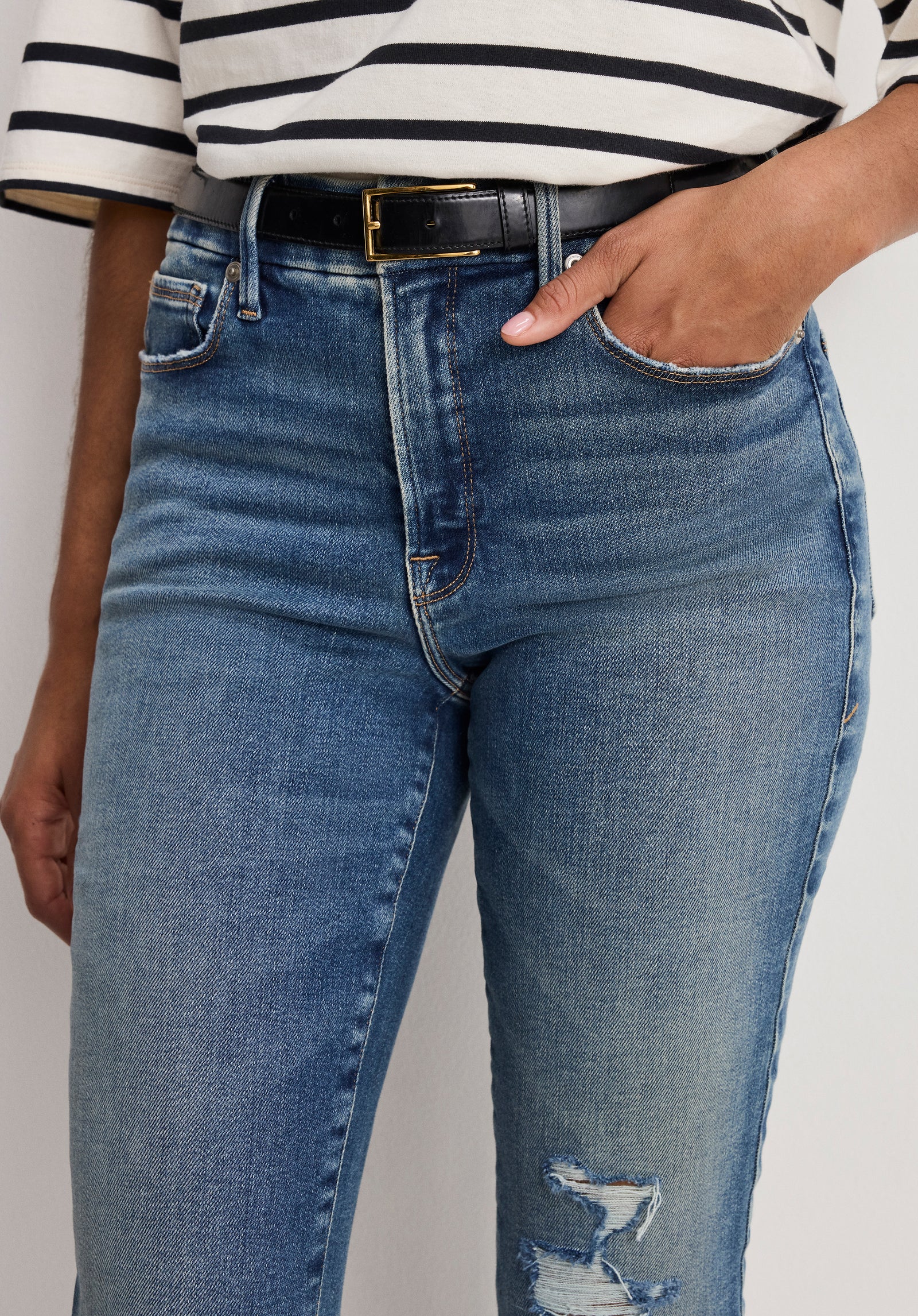 SOFT TECH GOOD LEGS STRAIGHT JEANS | INDIGO1077