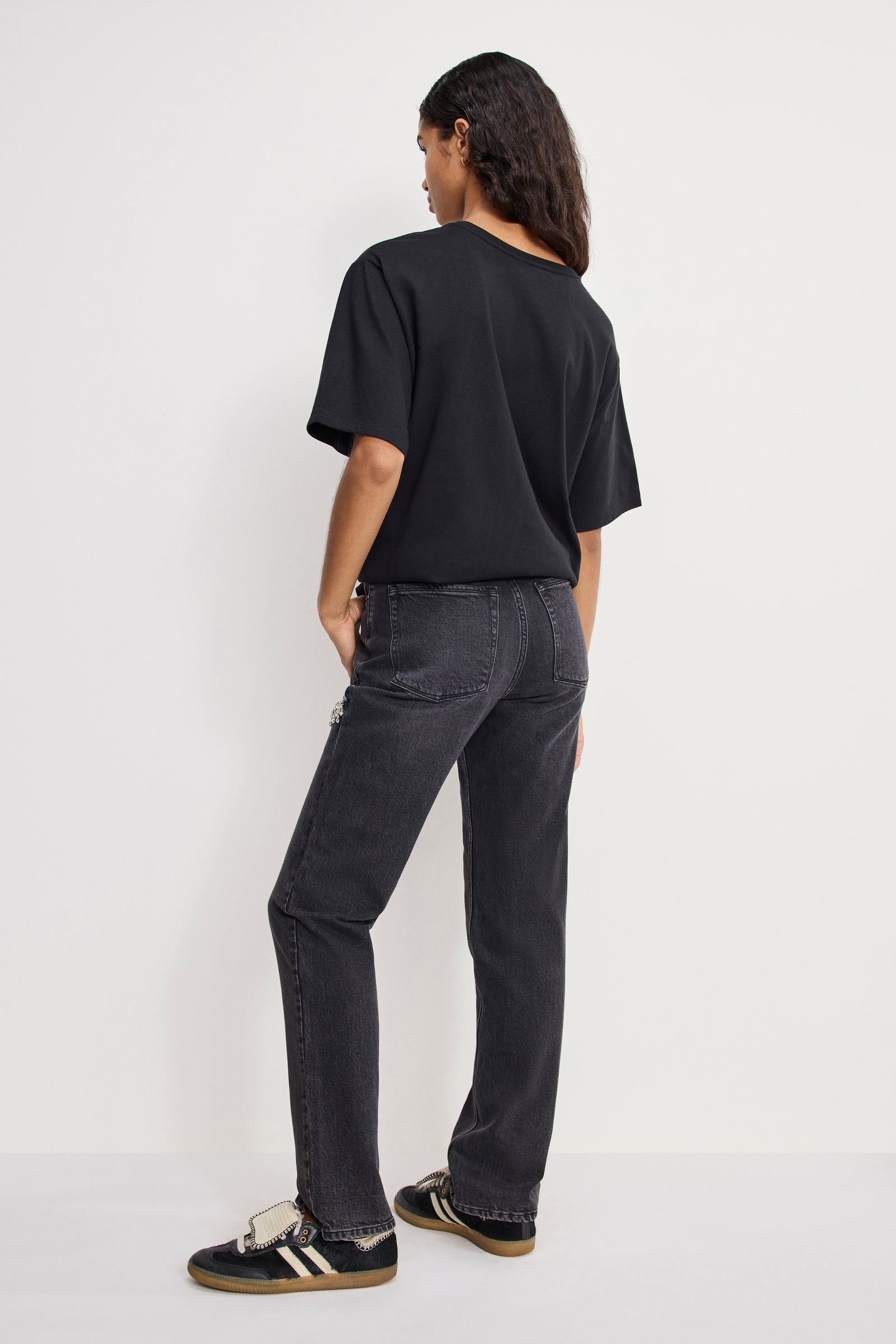 GOOD ICON STRAIGHT DIAMOND JEANS | BLACK376