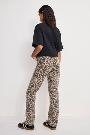LEOPARD GOOD ICON STRAIGHT DIAMOND JEANS | LUCKY LEOPARD001