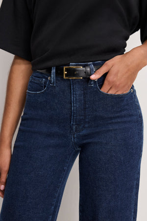 GOOD WAIST PALAZZO JEANS | INDIGO985