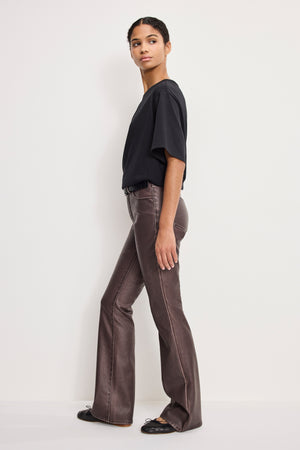 GOOD CLASSIC BOOTCUT FAUX LEATHER PANTS | VAMP001