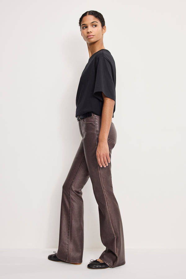 GOOD CLASSIC BOOTCUT FAUX LEATHER PANTS | VAMP001
