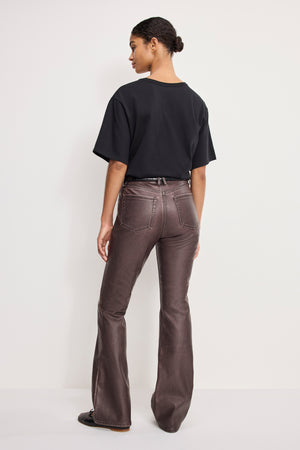 GOOD CLASSIC BOOTCUT FAUX LEATHER PANTS | VAMP001