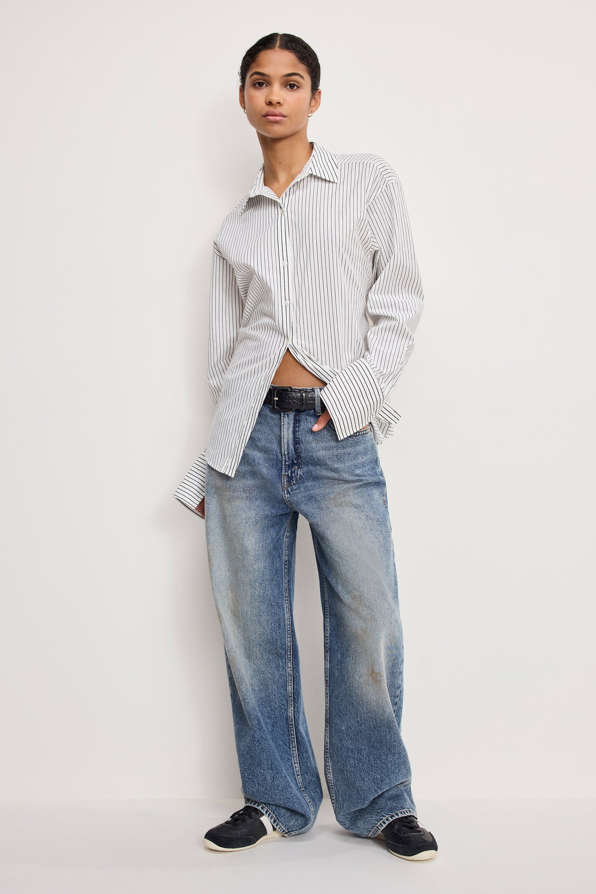 GOOD LOW RISE BAGGY JEANS | INDIGO1001