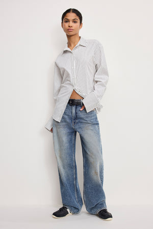 GOOD LOW RISE BAGGY JEANS | INDIGO1001