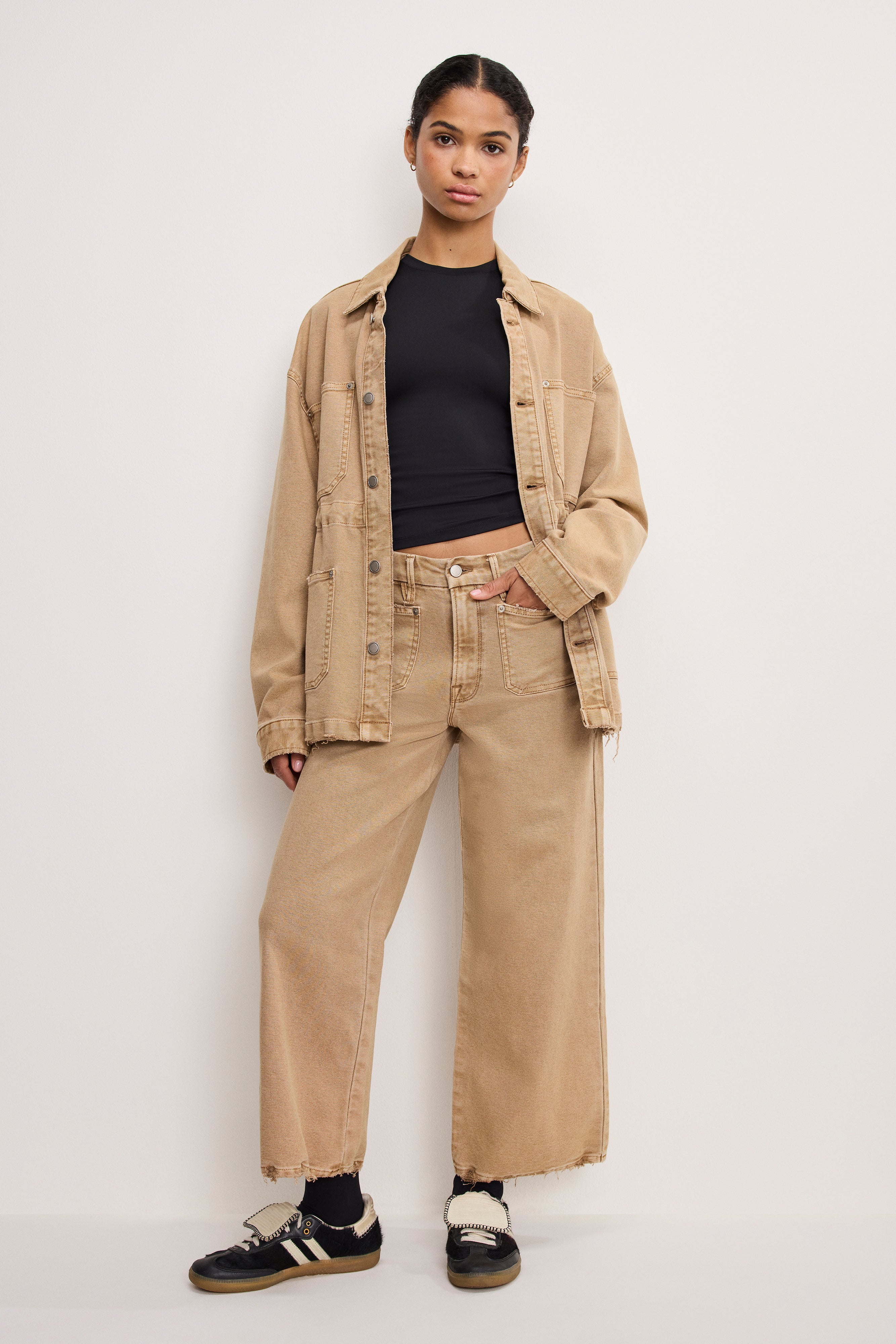 PALAZZO CROPPED PANTS | GOOD KHAKI001 – GOOD AMERICAN