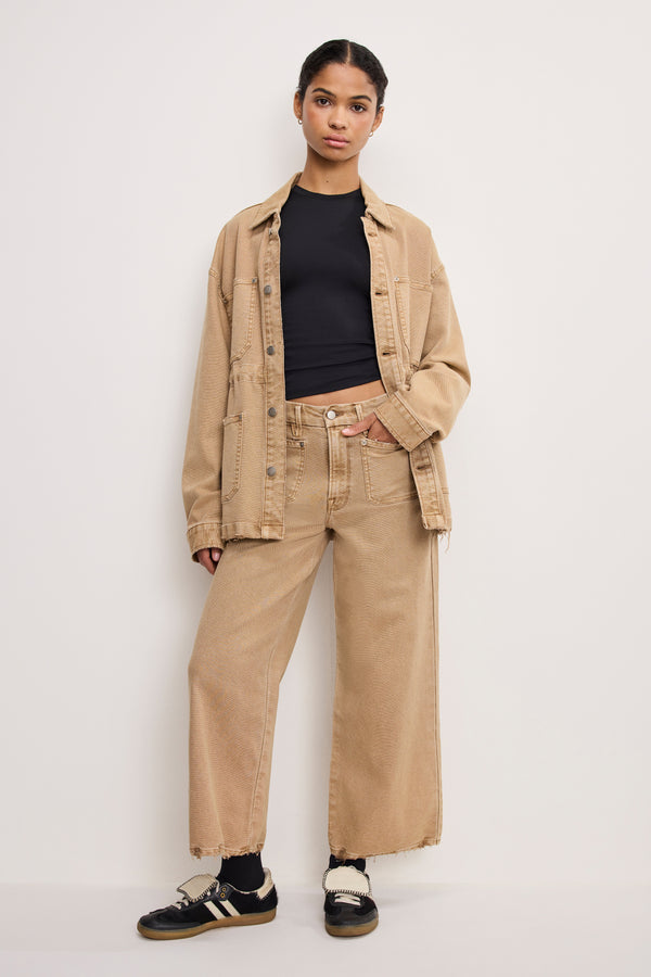 PALAZZO CROPPED PANTS | GOOD KHAKI001