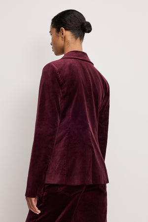 VELVET SCULPTED BLAZER | FIG007