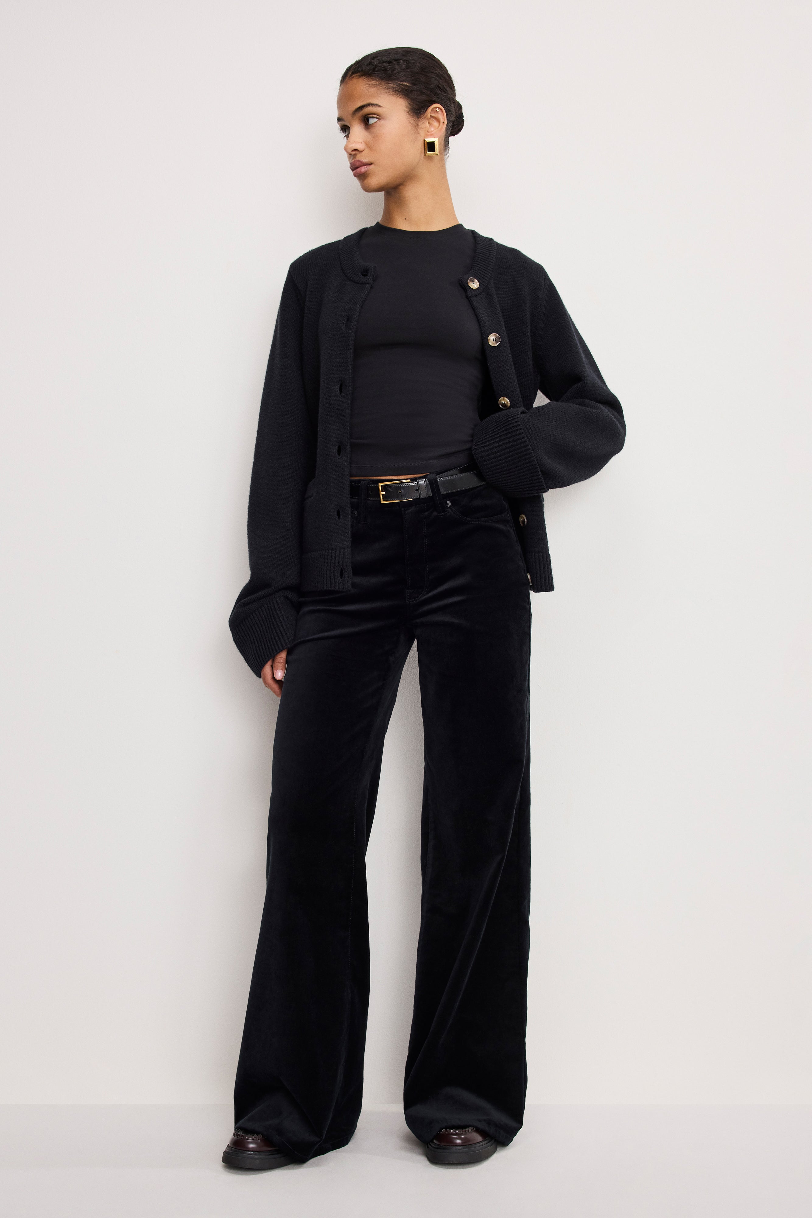 VELVET GOOD WAIST PALAZZO PANTS | BLACK001 – GOOD AMERICAN