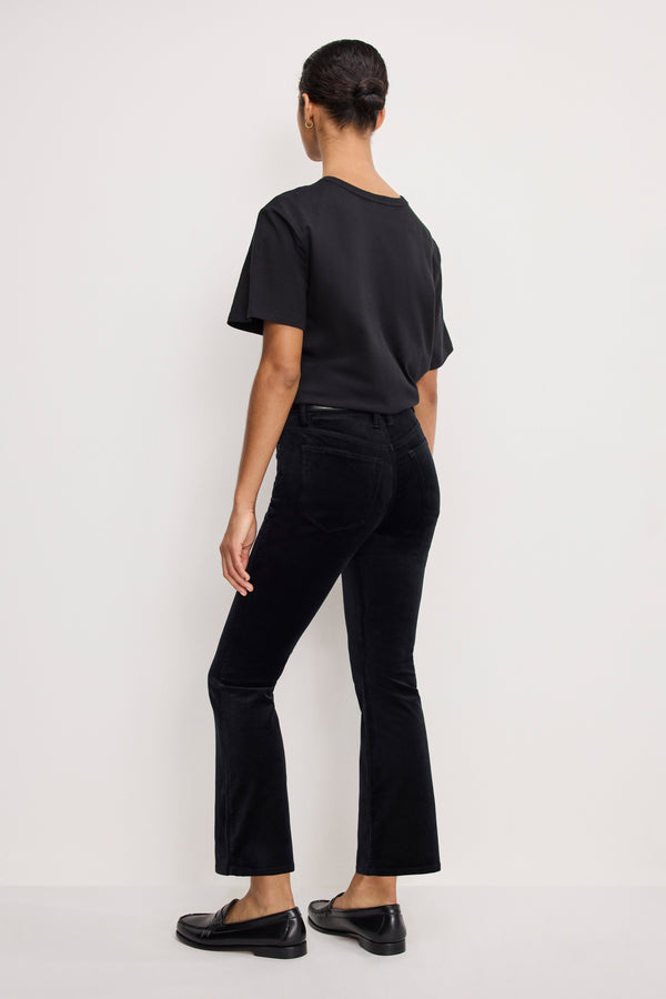 VELVET GOOD HIGH RISE KICK FLARE PANTS | BLACK001