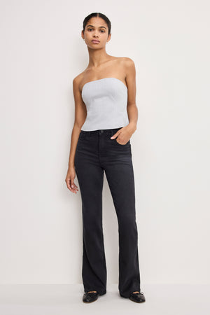 SOFT TECH GOOD CLASSIC BOOTCUT JEANS | BLACK344