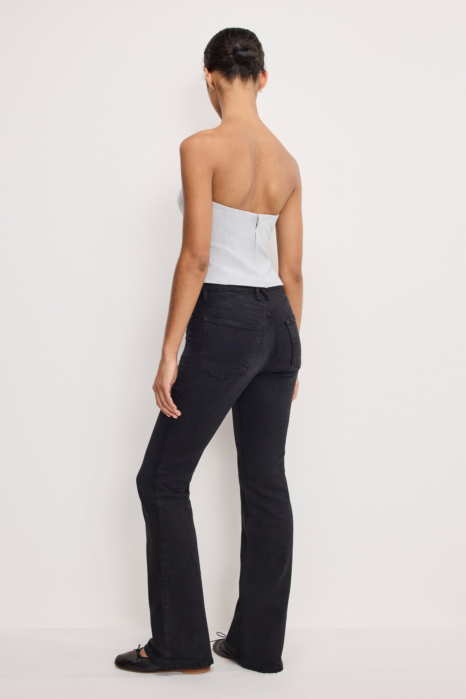 SOFT TECH GOOD CLASSIC BOOTCUT JEANS | BLACK344