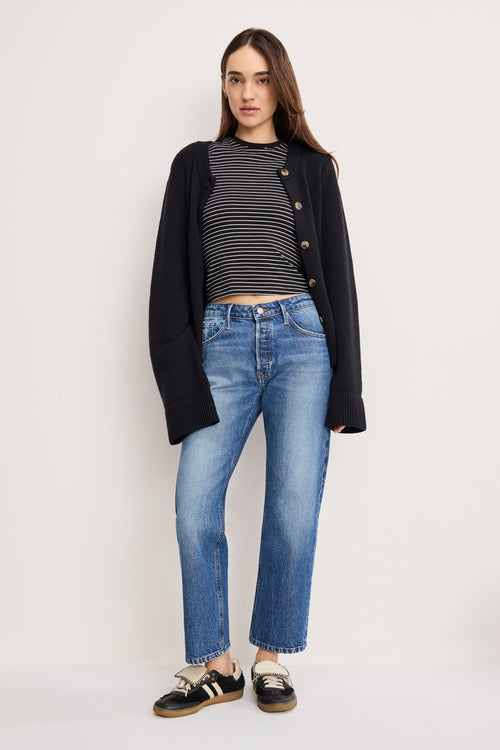 VINTAGE STRAIGHT ANKLE JEANS | INDIGO1222