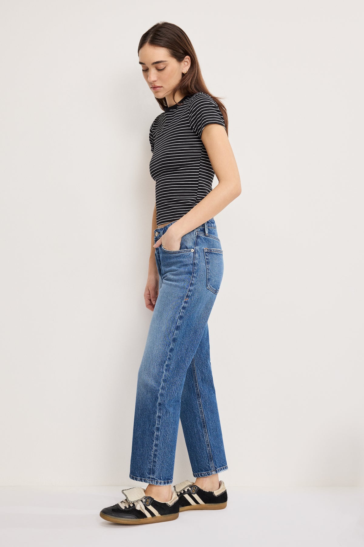 VINTAGE STRAIGHT ANKLE JEANS | INDIGO1222