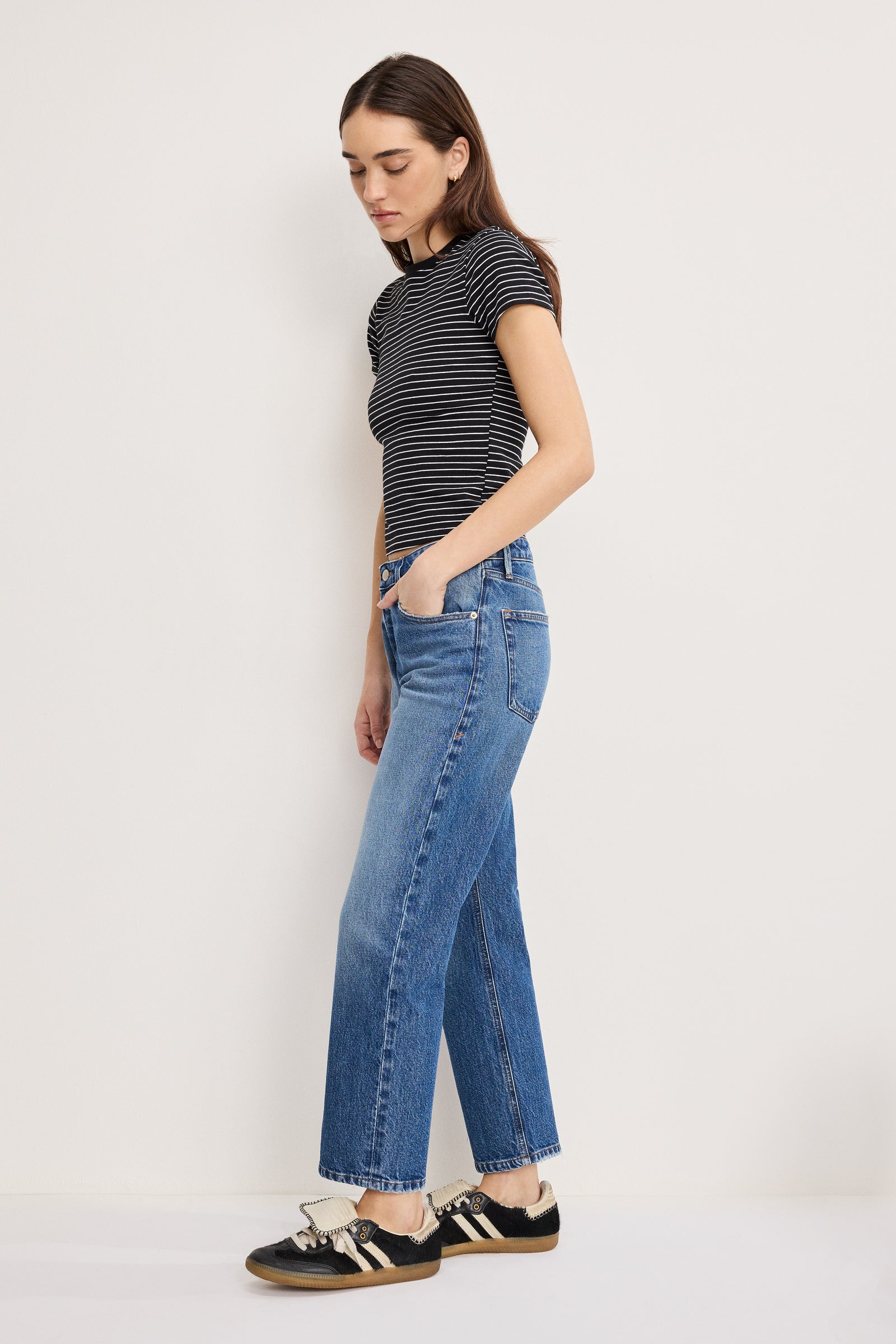 VINTAGE STRAIGHT ANKLE JEANS | INDIGO1222