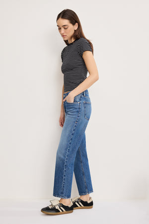 VINTAGE STRAIGHT ANKLE JEANS | INDIGO1222