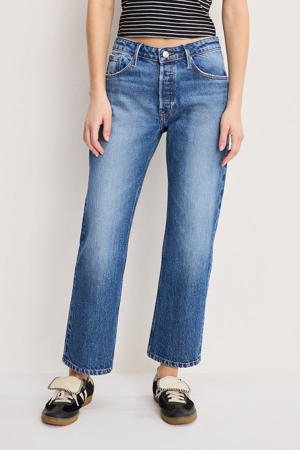 VINTAGE STRAIGHT ANKLE JEANS | INDIGO1222