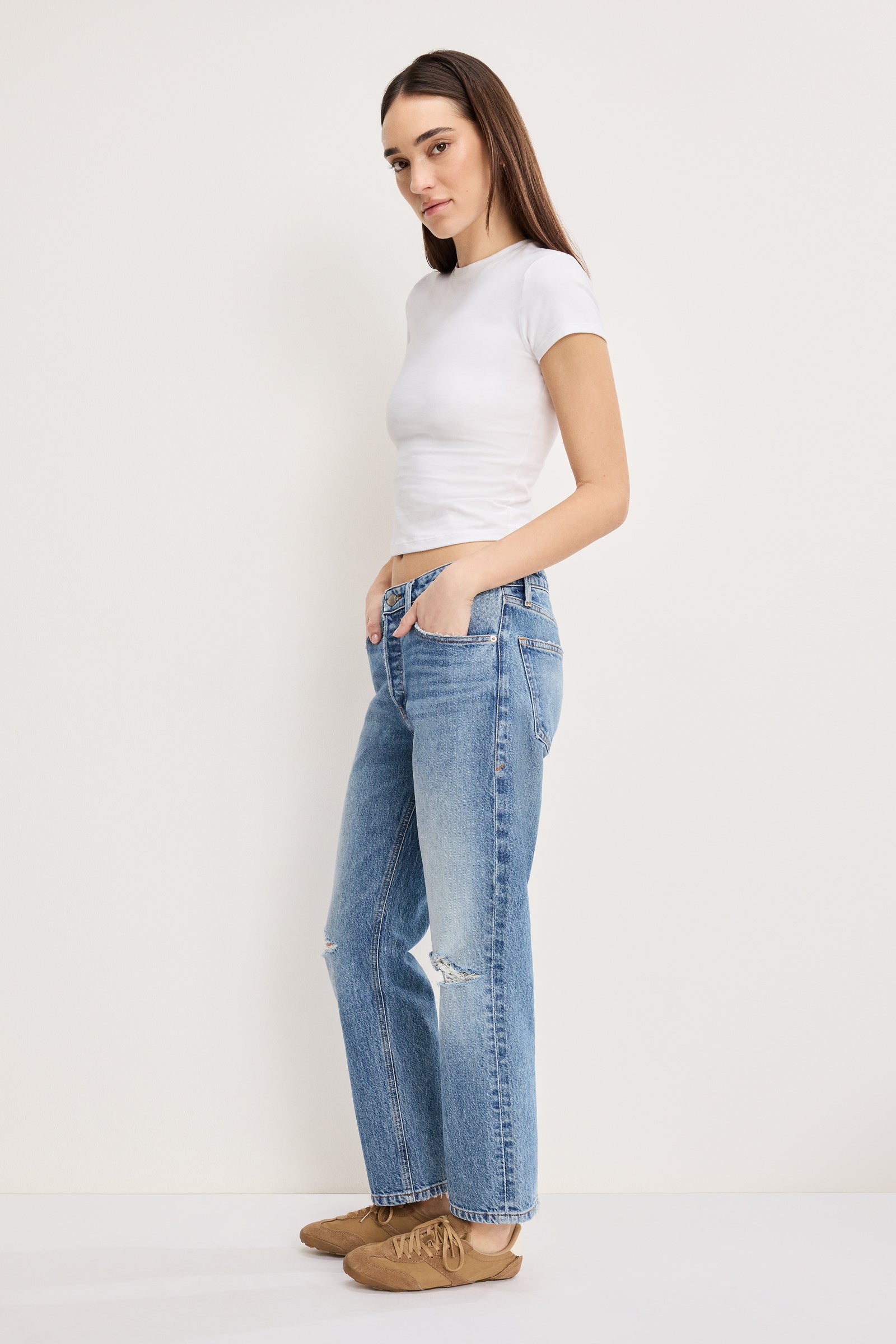 VINTAGE STRAIGHT ANKLE JEANS | INDIGO1221