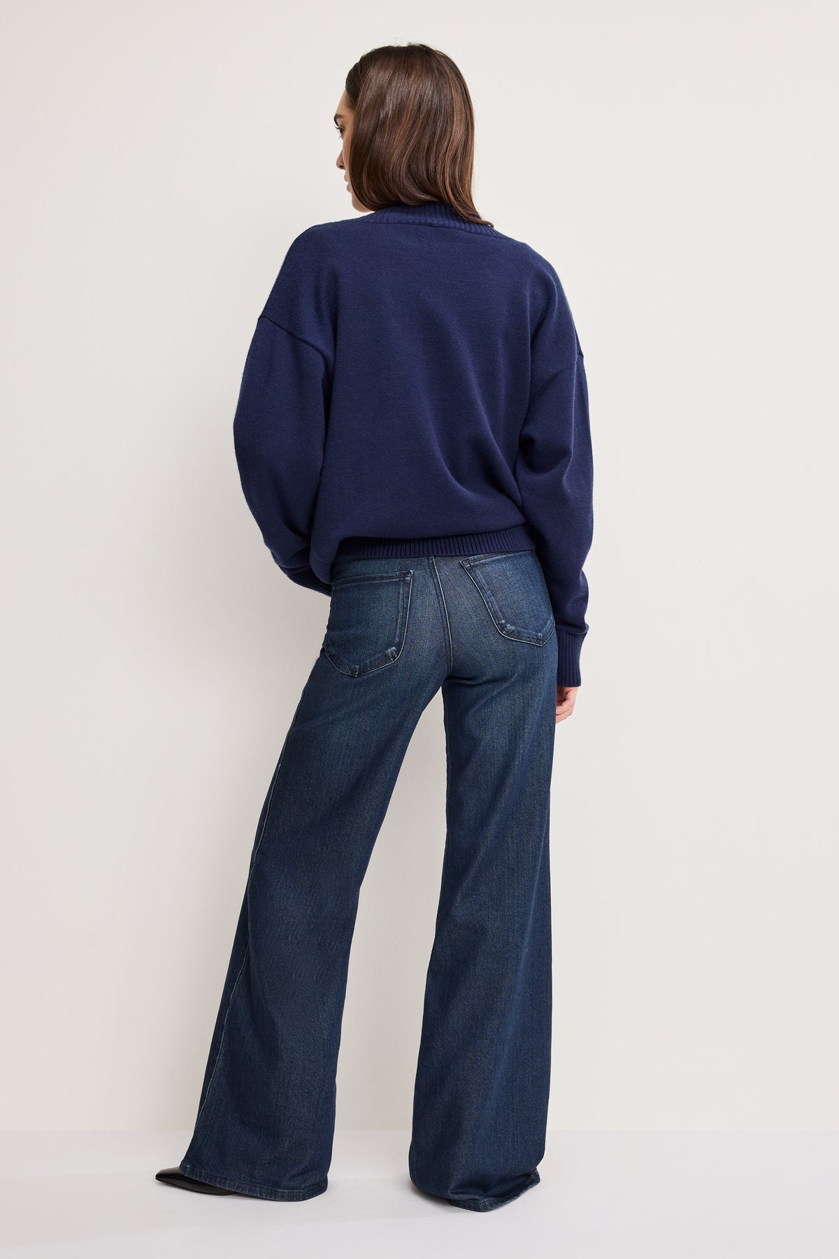 SOFT TECH GOOD WAIST PALAZZO JEANS | INDIGO501