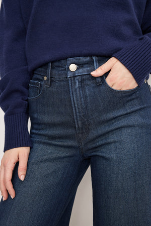SOFT TECH GOOD WAIST PALAZZO JEANS | INDIGO501