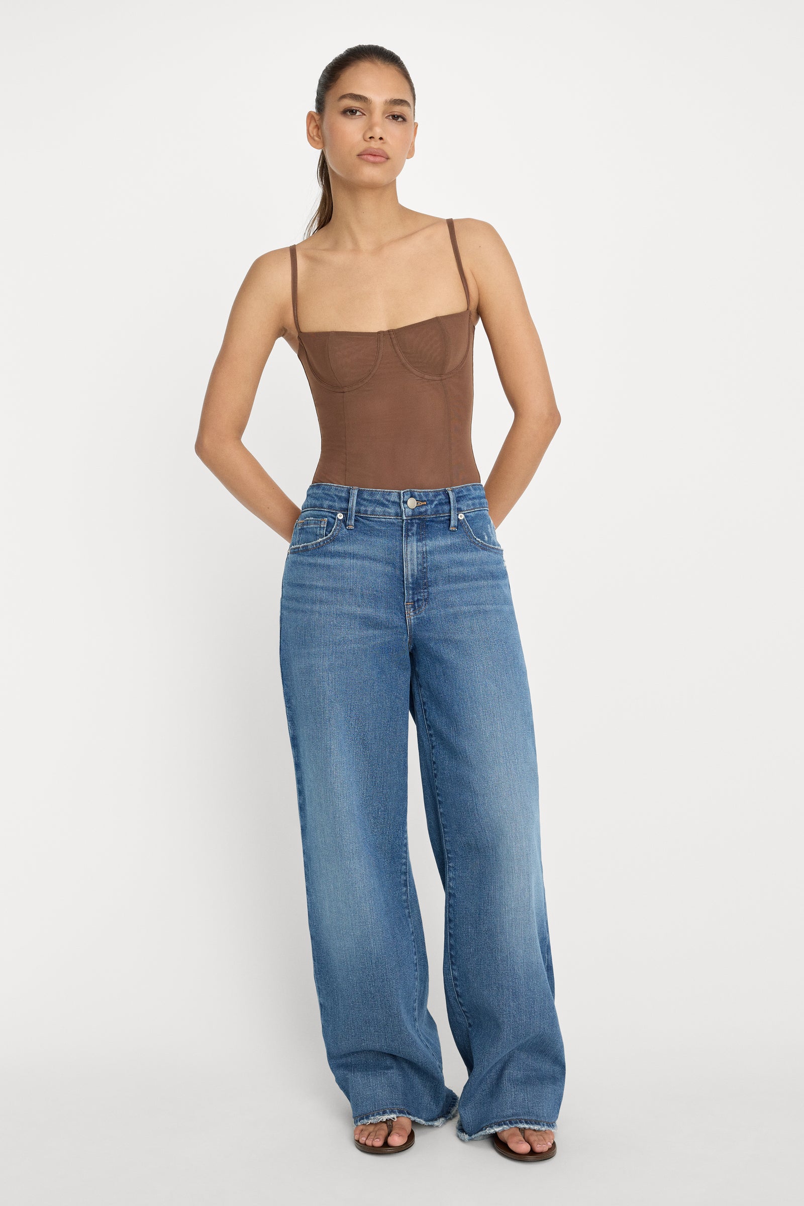 MESH BUSTIER BODYSUIT | SADDLEWOOD