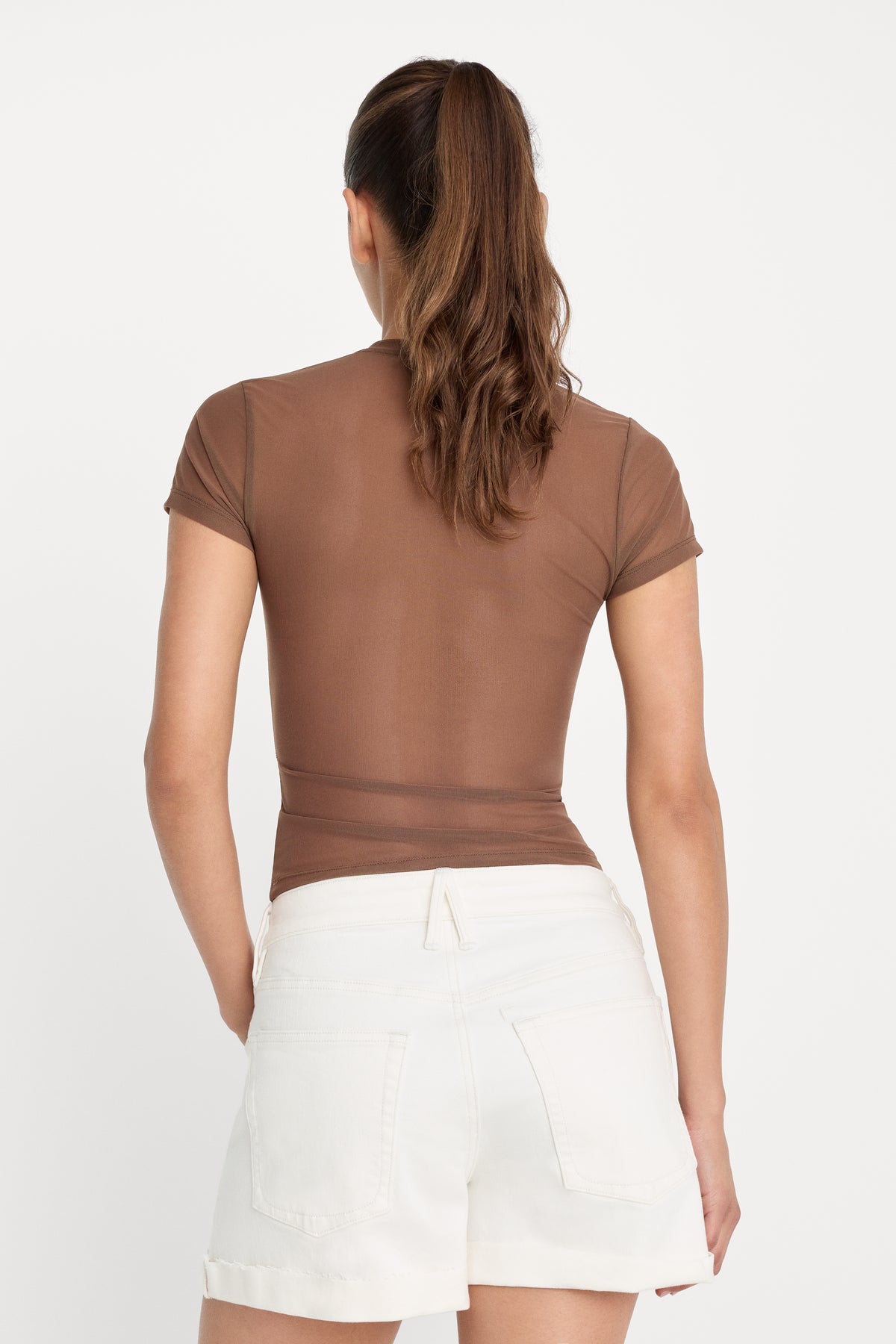 MESH BABY TEE | SADDLEWOOD