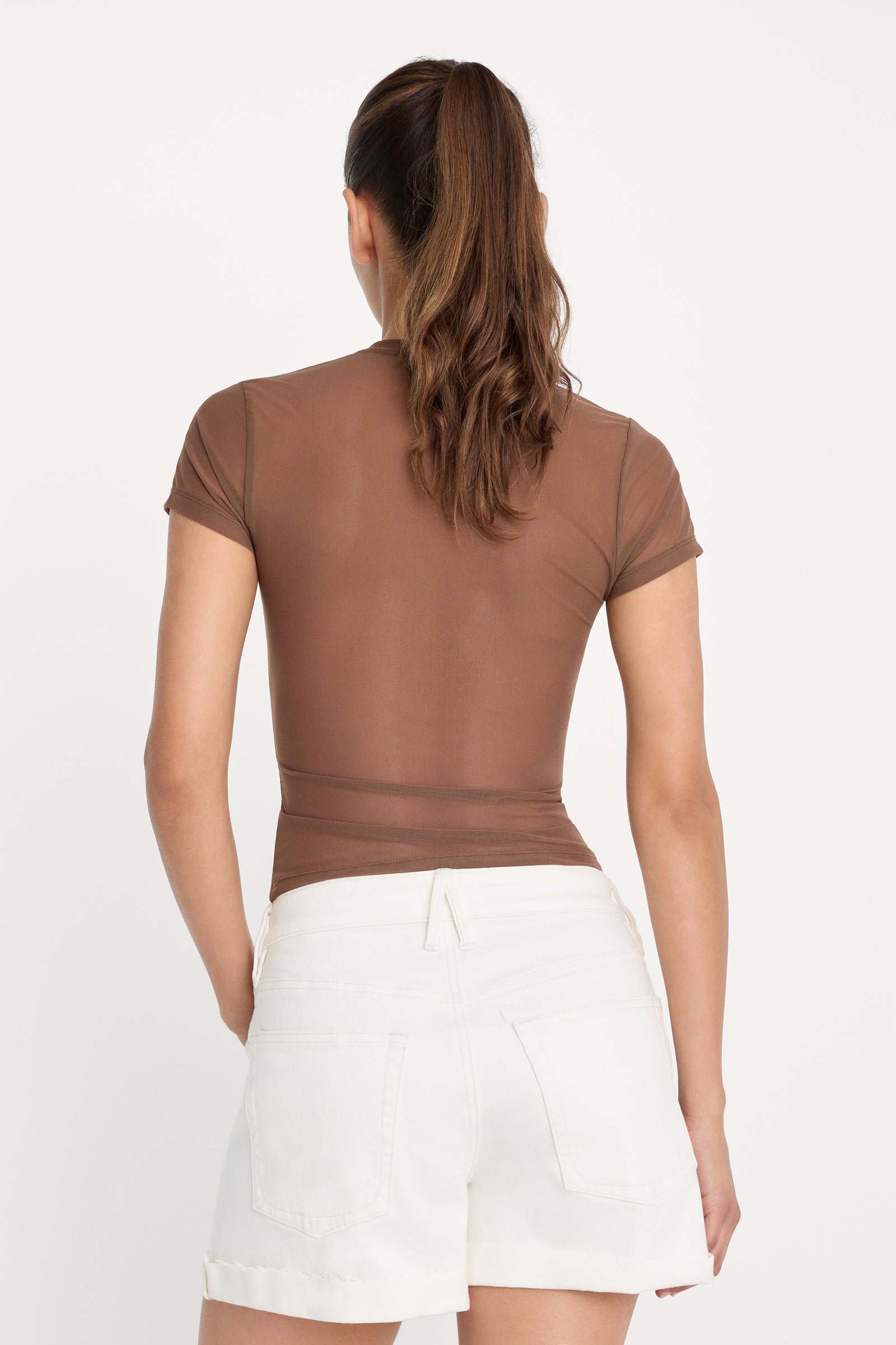 MESH BABY TEE | SADDLEWOOD