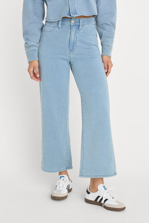 JEANIUS CROP PALAZZO | INDIGO376