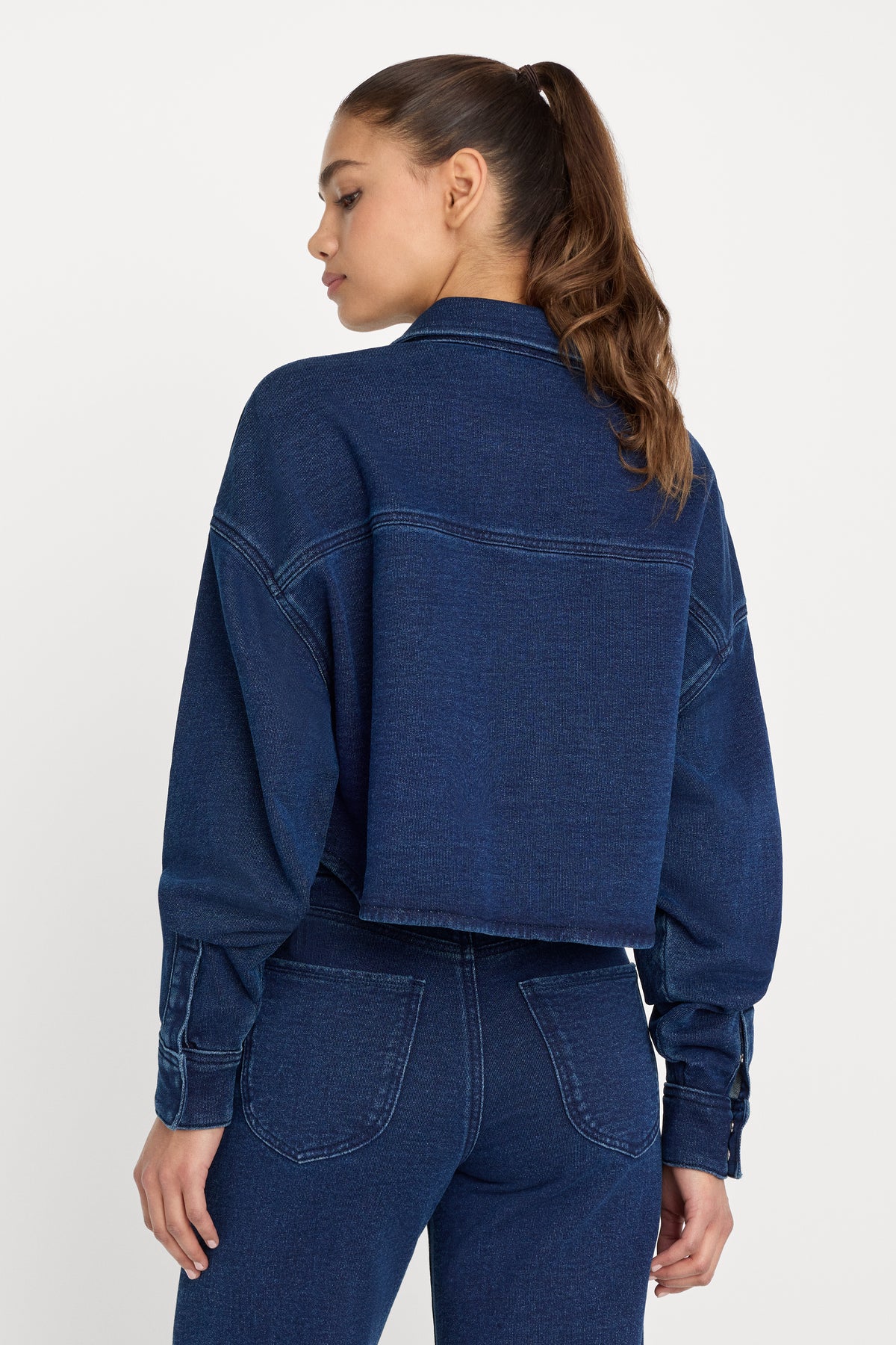 JEANIUS CROPPED JACKET | INDIGO377