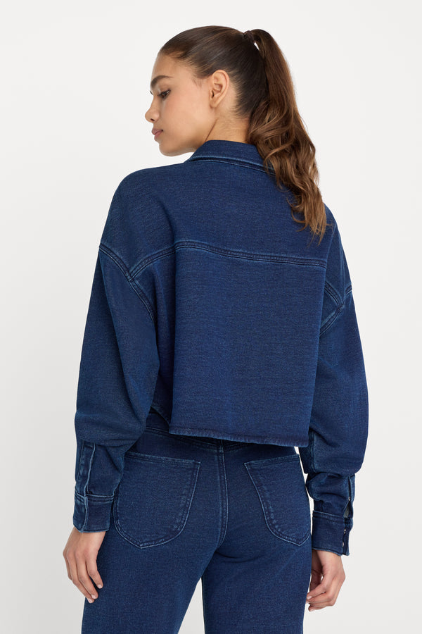 JEANIUS CROPPED JACKET | INDIGO377