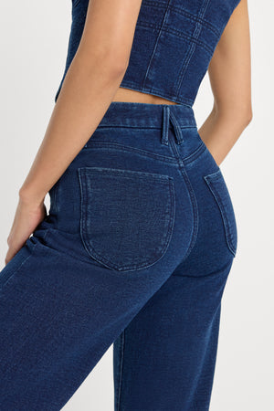 JEANIUS CROP PALAZZO | INDIGO377