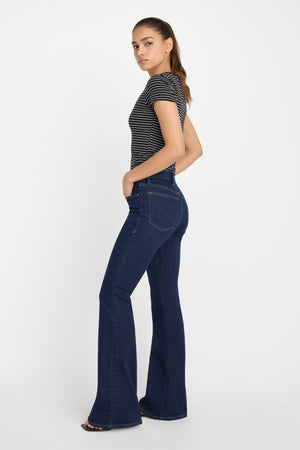 GOOD LEGS FLARE JEANS | INDIGO1153