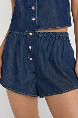 DENIM BOXER SHORTS | INDIGO1187