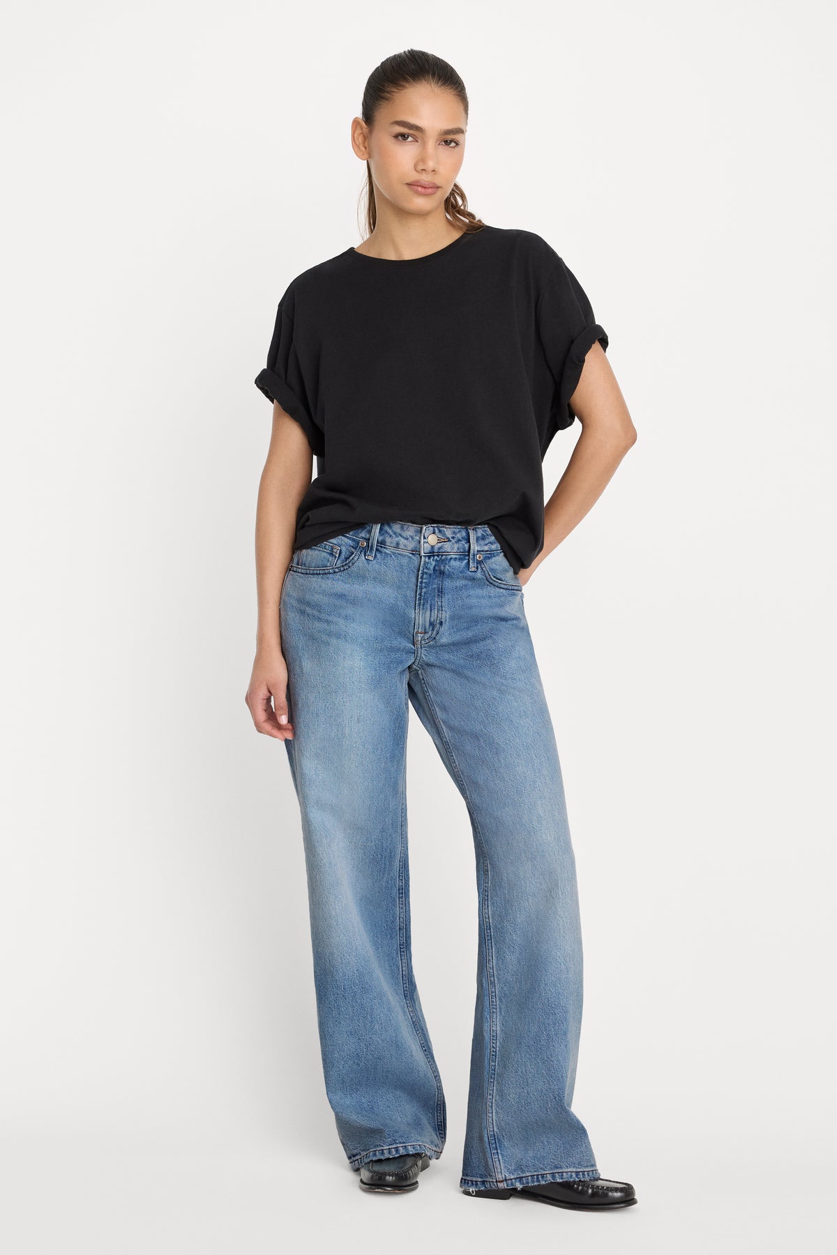 VINTAGE LOW LOOSE JEANS | INDIGO1224